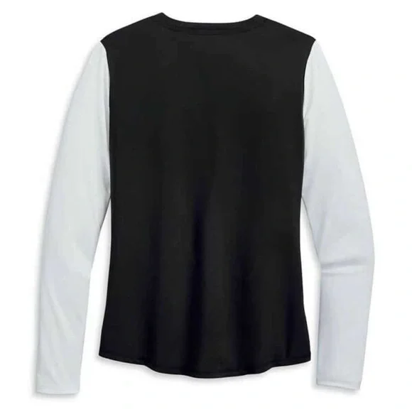 Harley-Davidson Women's Monochrome Long Sleeve Tee - Picture 3 of 3